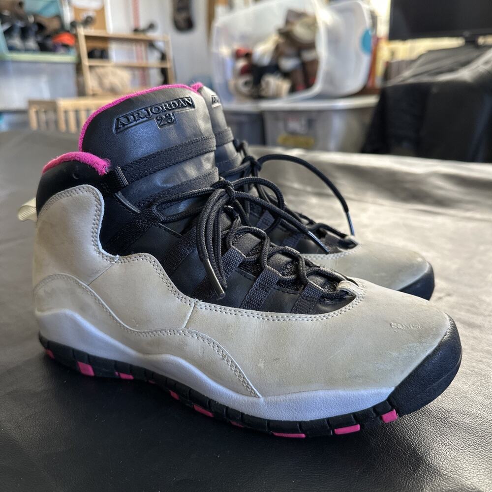 Nike Girls Air Jordan 10 Retro GS Pure Platinum Pink Youth 6Y j148 - 30